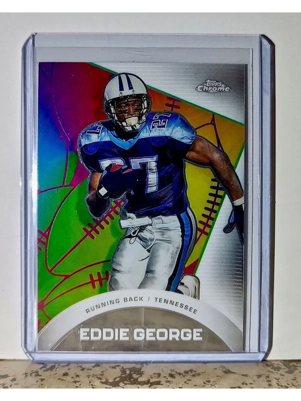 Eddie George 2023 Topps Chrome All-Etch NFL #CAE-16 Card Tennessee Titans